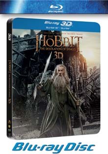 Hobit: Šmakova dračí poušť 2D+3D Steelbook BD